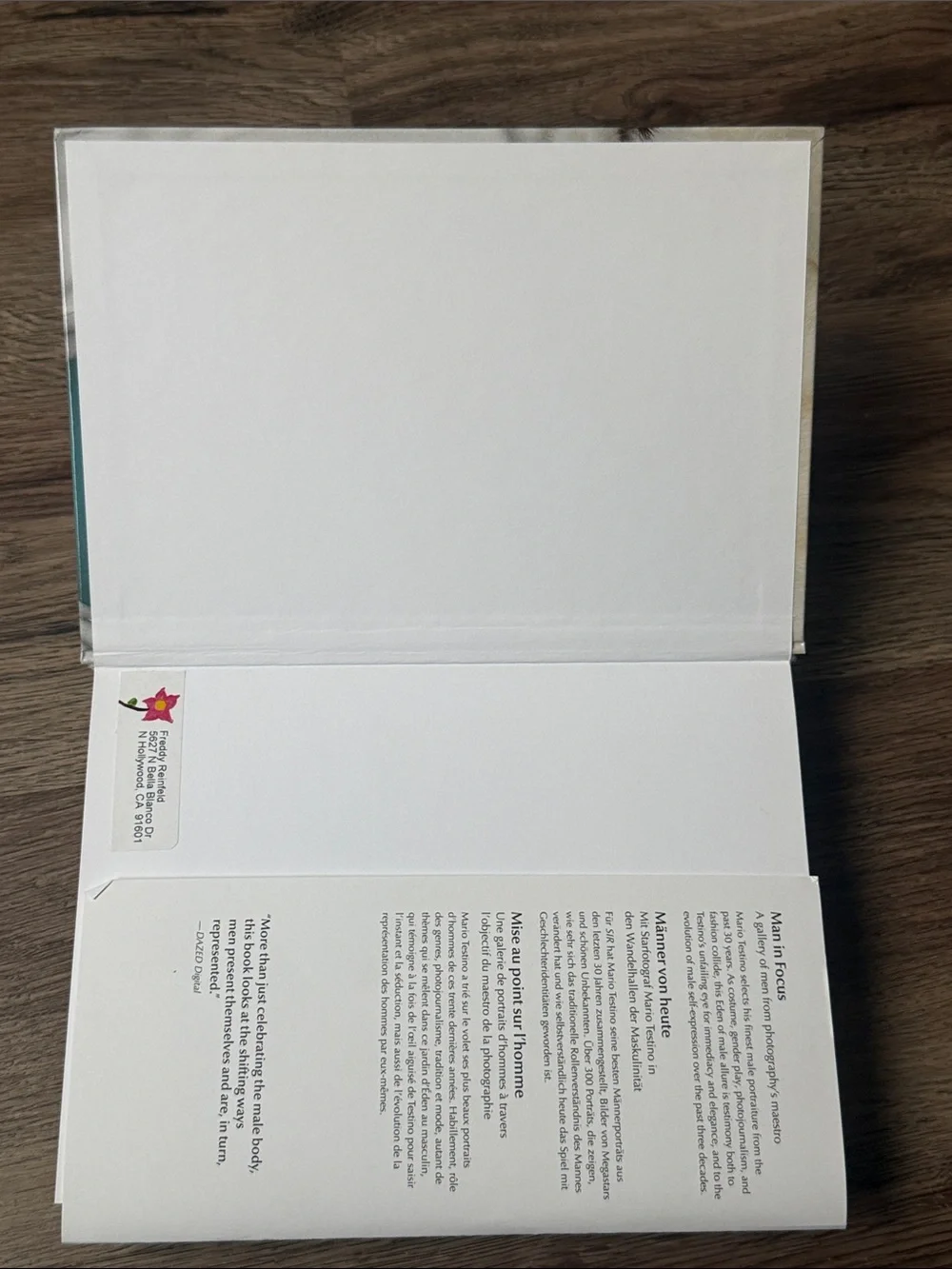 TASCHEN Mario Testino: SIR Hardcover Photography Fashion Book